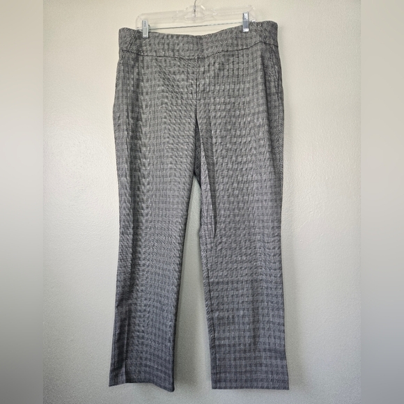 NWT Hilary Radley Straight Fit Plaid Pull On Pants XL - Picture 2 of 5